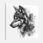Toile loup moderne