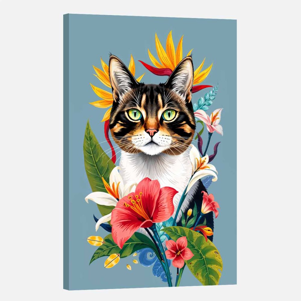Tableau mural chat