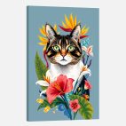 Tableau mural chat