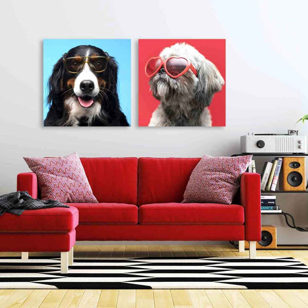 Tableau mural chien
