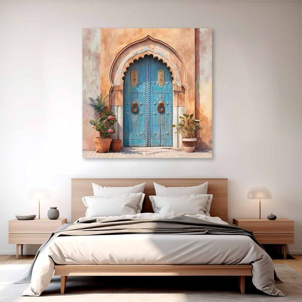 Toile orientale porte