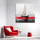 Toile bateau abstrait