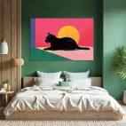 Toile chat moderne