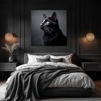 Toile chat noir