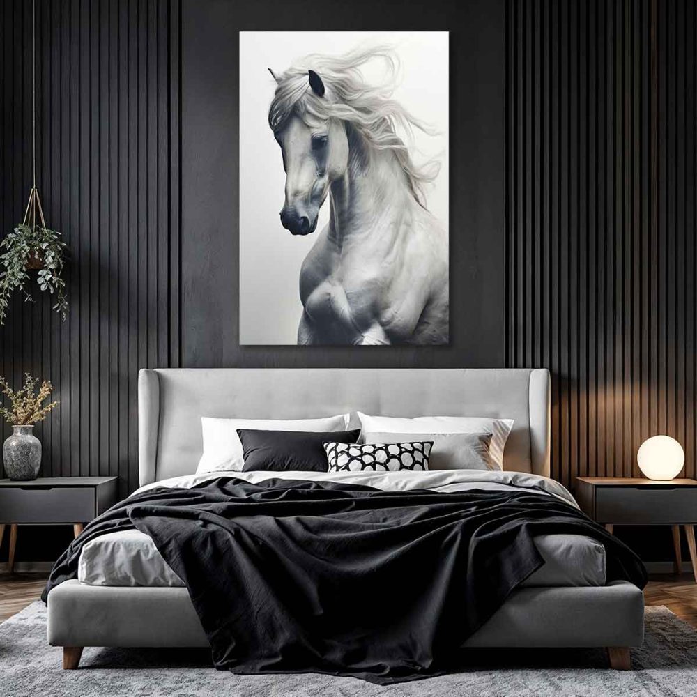 Toile cheval blanc