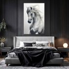 Toile cheval blanc