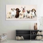 Toile chiens décoration