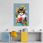 Toile déco chat