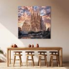 Toile espagne Sagrada Familia