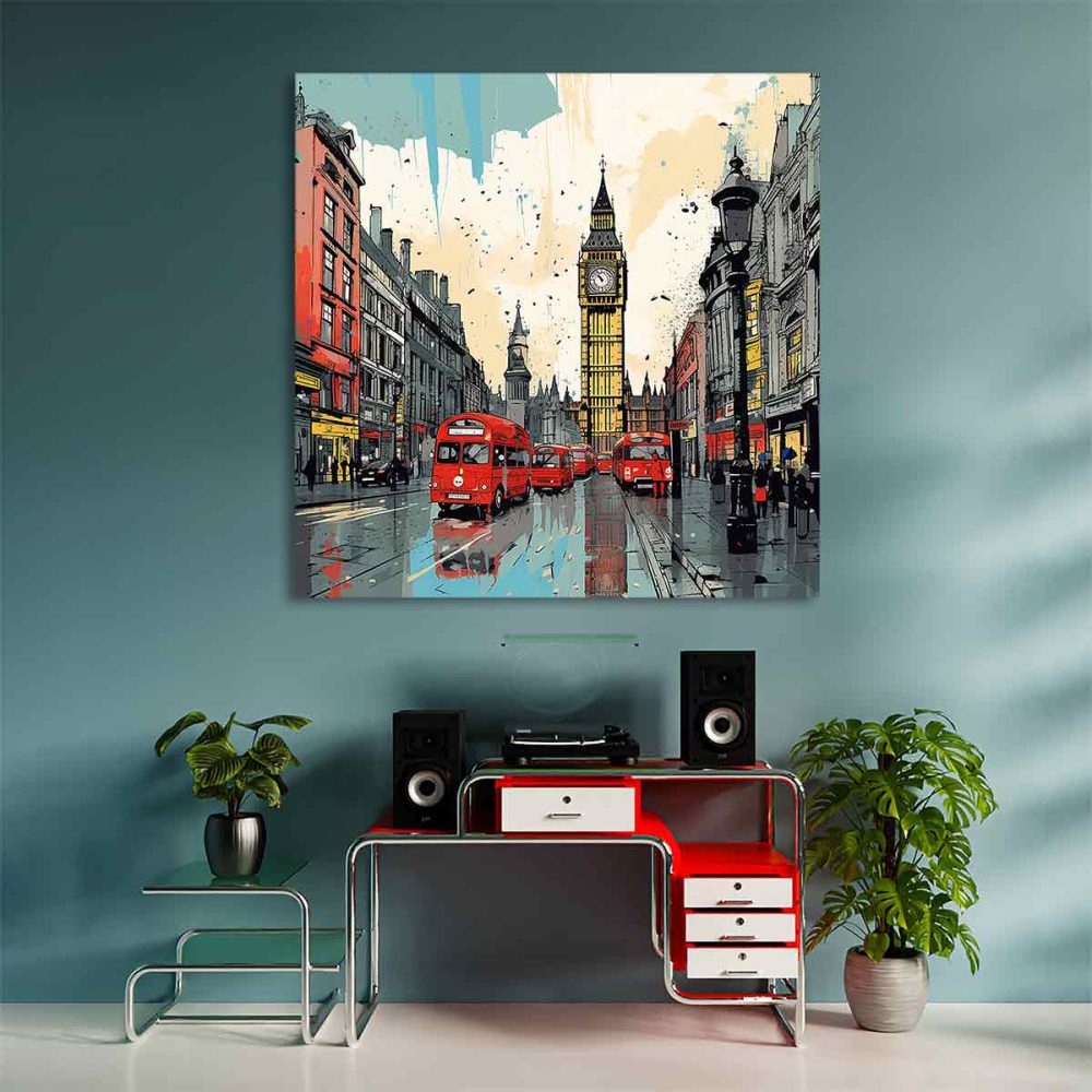 Toile londres salon Toile londres salon