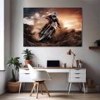 Toile moto cross