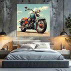 Toile moto vintage