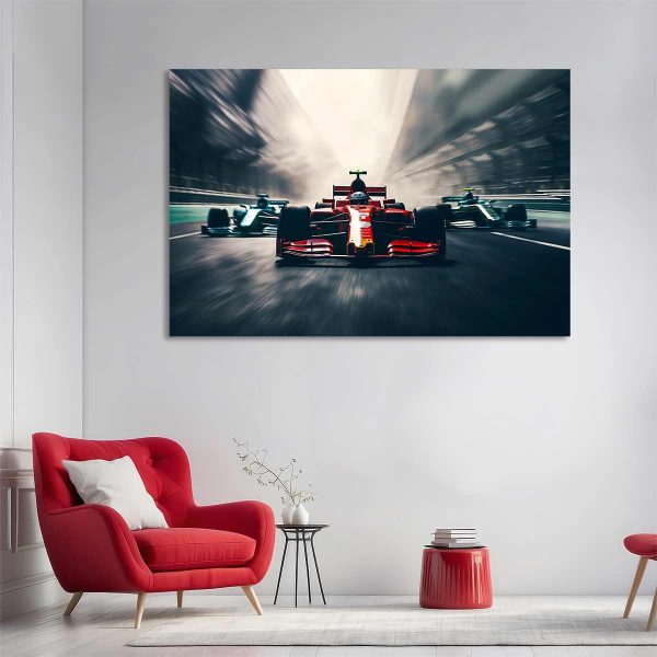 Toile voiture formule 1