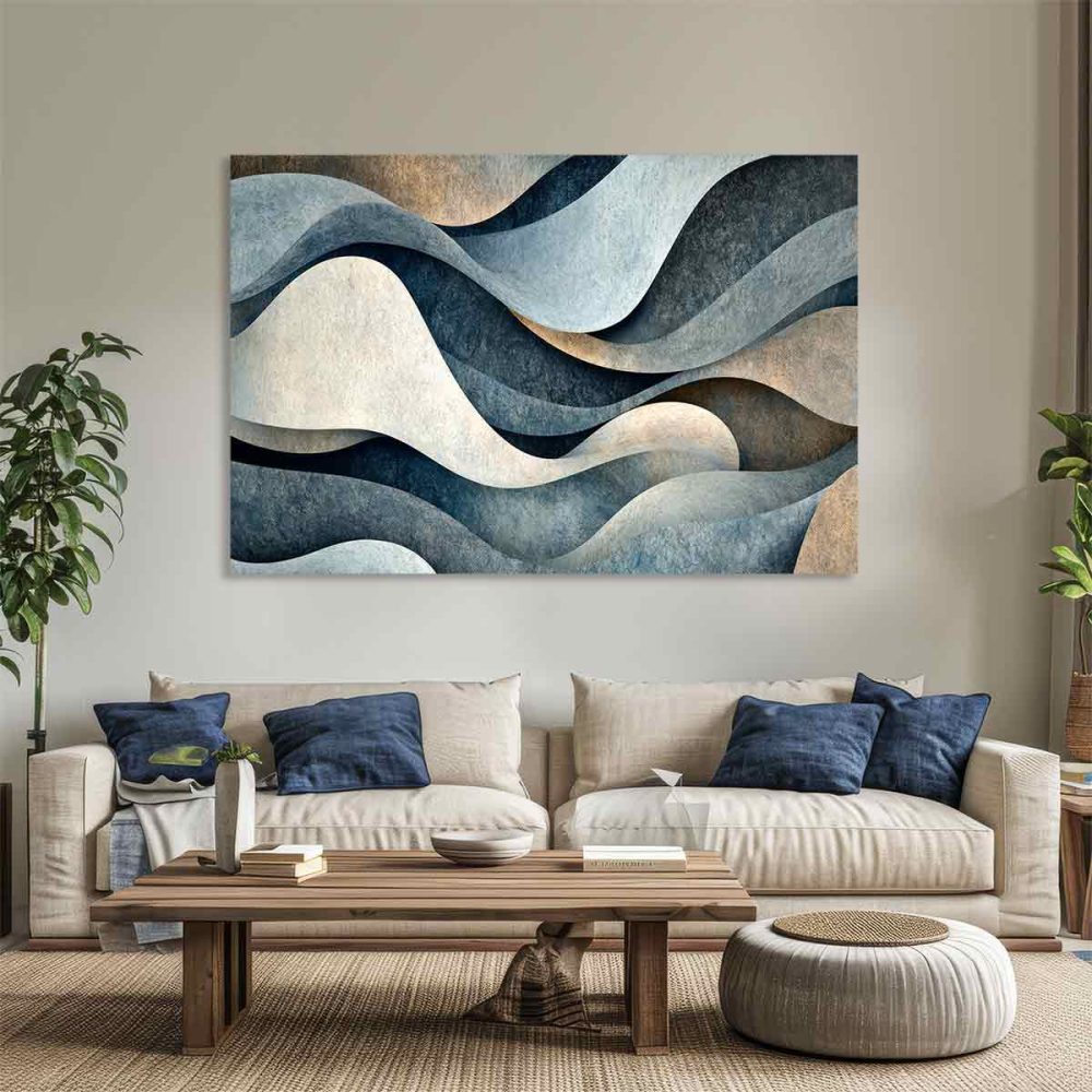Tableau abstrait salon Tableau abstrait salon