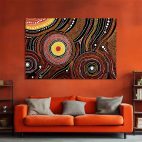 Tableau africain abstrait