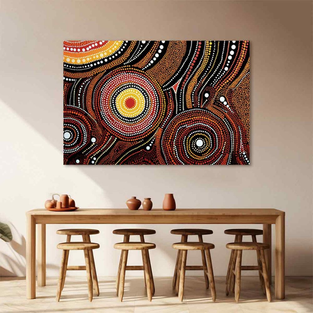 Tableau africain abstrait Tableau africain abstrait
