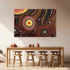 Tableau africain abstrait