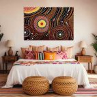 Tableau africain abstrait