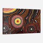 Tableau africain abstrait