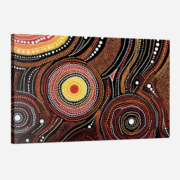 Tableau africain abstrait