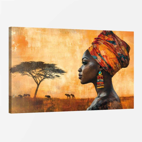 Tableau africain femme Tableau africain femme