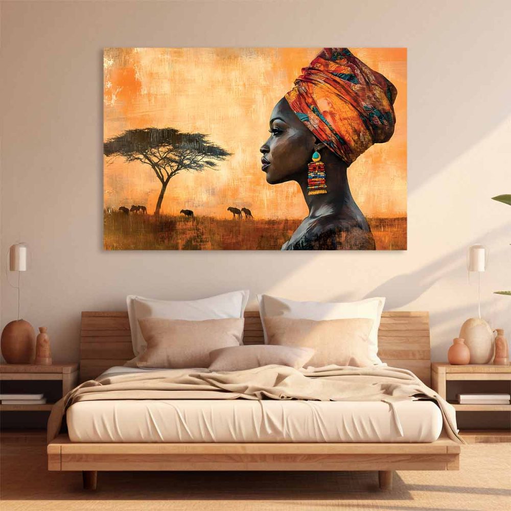 Tableau africain femme Tableau africain femme