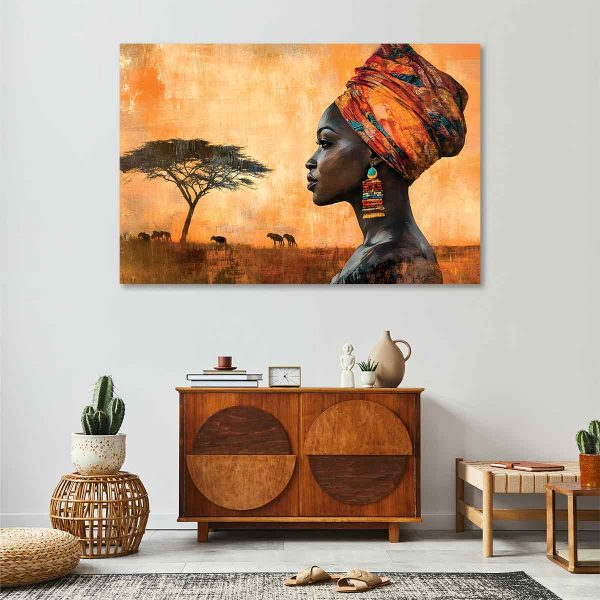 Tableau africain femme