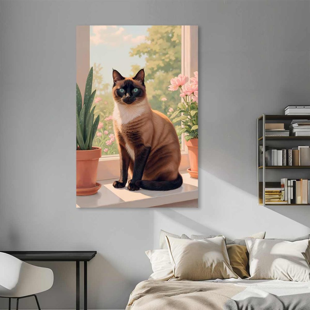 Tableau chat couleur Tableau chat couleur