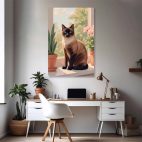 Tableau chat couleur
