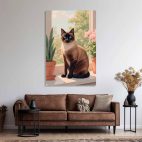 Tableau chat couleur