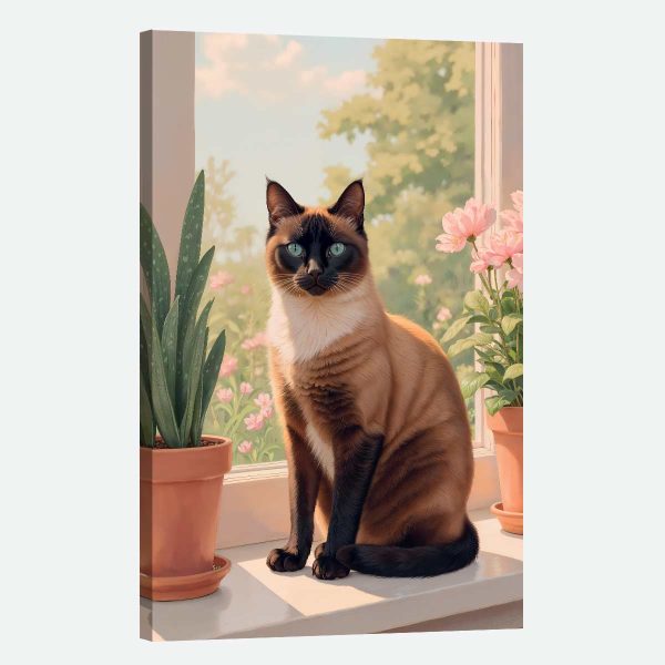 Tableau chat couleur