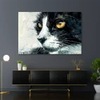 Tableau chat peinture