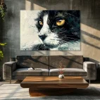 Tableau chat peinture