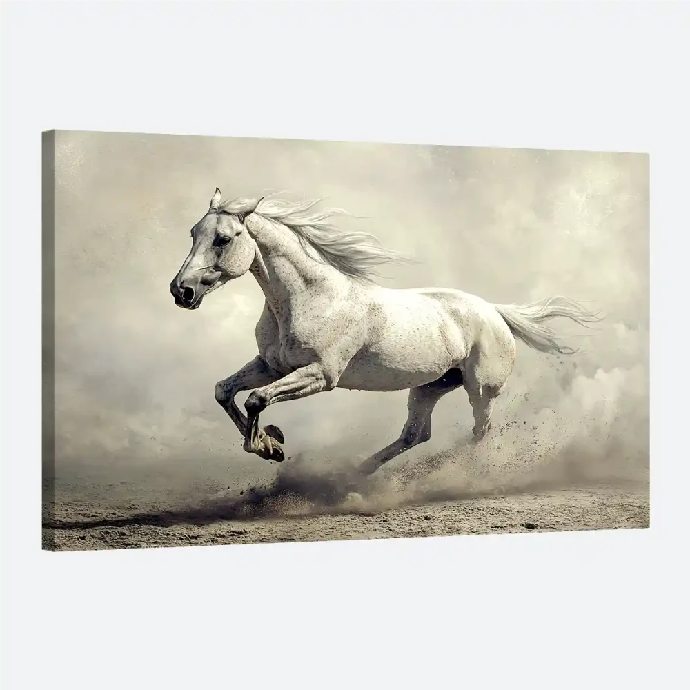tableau cheval blanc sauvage tableau cheval blanc sauvage