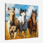 Tableau cheval-peinture murale