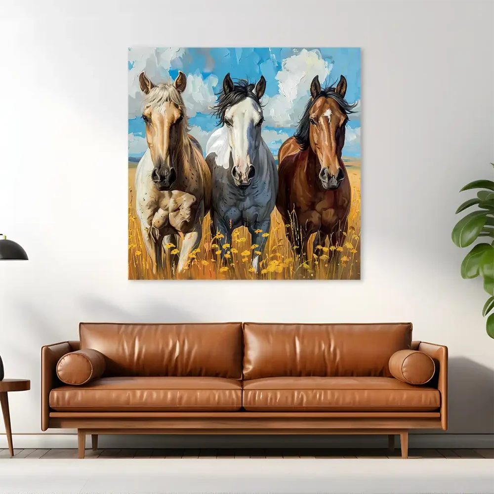 Tableau cheval-peinture murale Tableau cheval-peinture murale