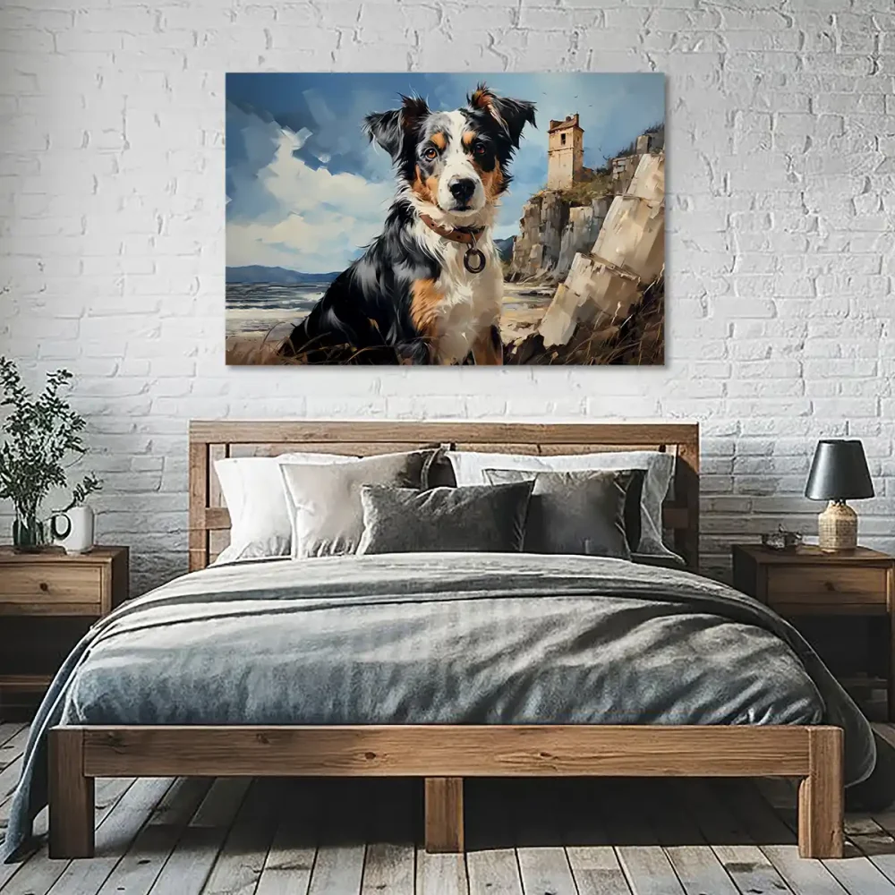 Tableau chien-berger australien Tableau chien-berger australien