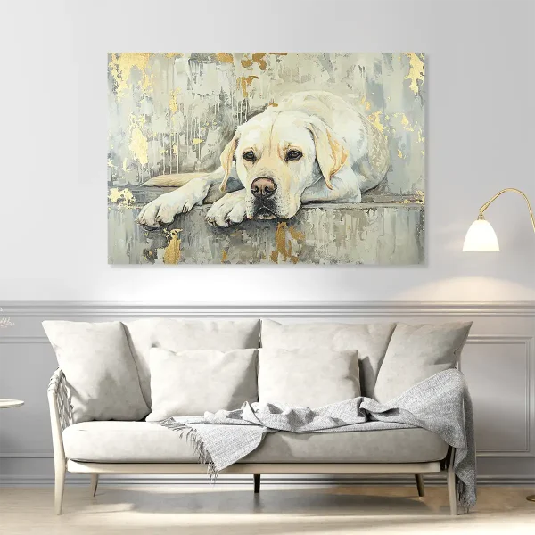 Tableau chien labrador