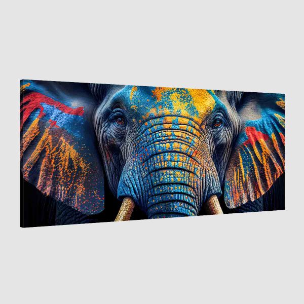 Tableau éléphant-couleur moderne Tableau éléphant-couleur moderne