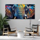 Tableau éléphant-couleur moderne