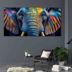Tableau éléphant-couleur moderne