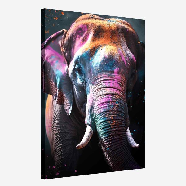Tableau élephant-couleur pop Tableau élephant-couleur pop