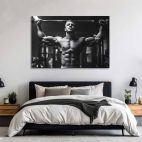 Tableau fitness noir et blanc