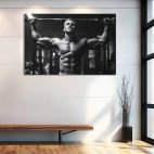 Tableau fitness noir et blanc