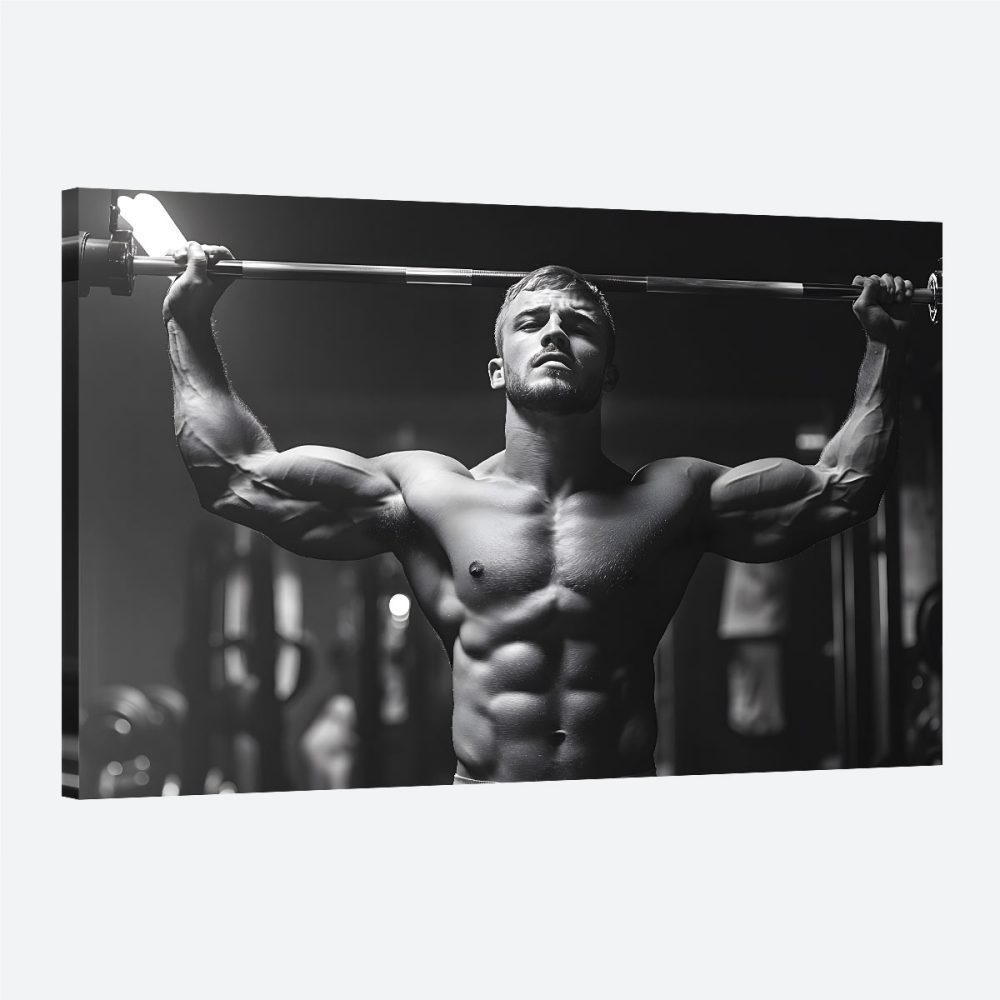 Tableau fitness noir et blanc Tableau fitness noir et blanc