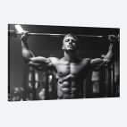 Tableau fitness noir et blanc