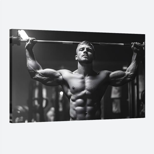 Tableau fitness noir et blanc Tableau fitness noir et blanc