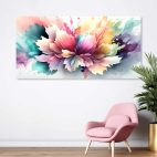 Tableau fleur-abstraction