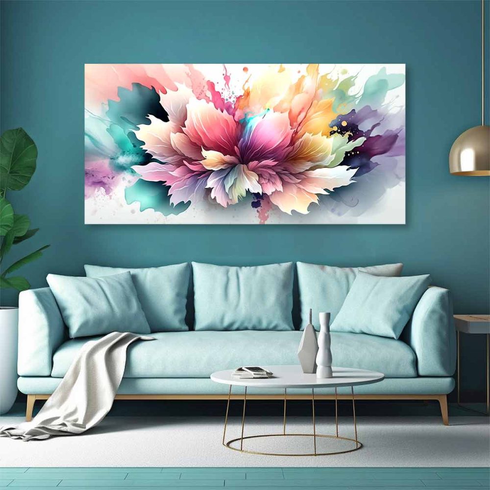 Tableau fleur-abstraction Tableau fleur-abstraction