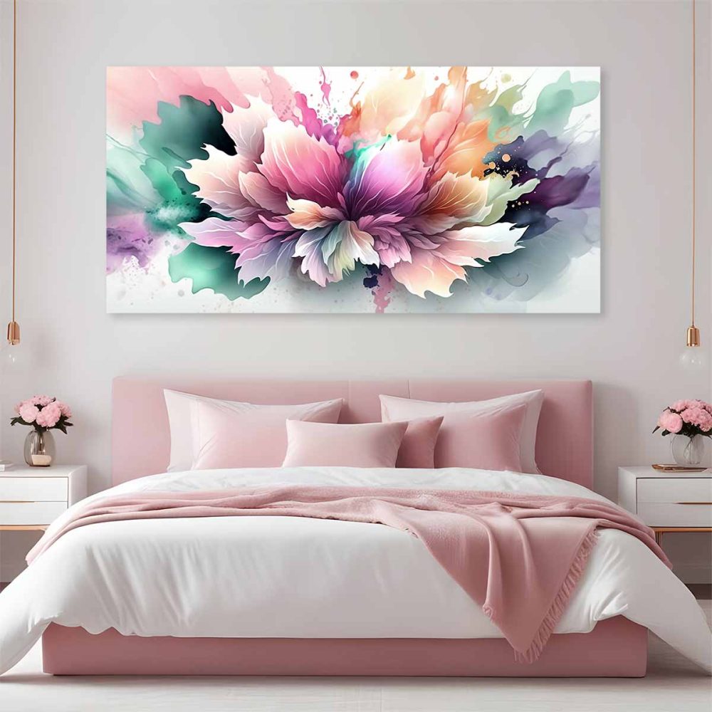 Tableau fleur-abstraction Tableau fleur-abstraction